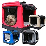 Dogidogs Hundetransportbox faltbar Transportbox für Hunde Hundebox Auto - Dogi Kennel - 6 Größen...